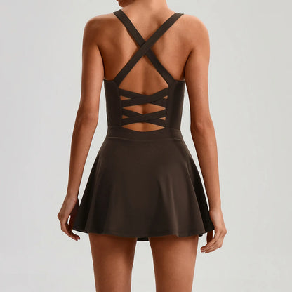 Fitness Tennis Skirt Set