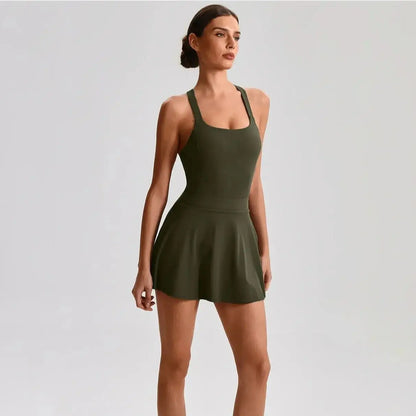 Fitness Tennis Skirt Set