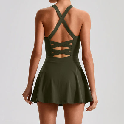 Fitness Tennis Skirt Set